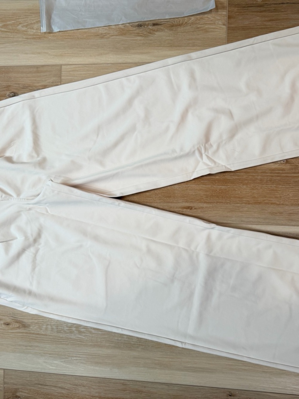 Halara cream high waisted straight leg work pants - size medium regular